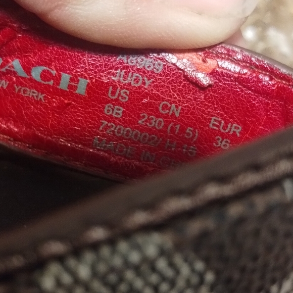 Coach Judy signature canvas and leather sandals - Picture 4 of 4